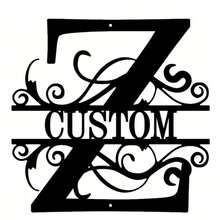 1 Fine Metal Art Logo - Personalized Last Name Logo, Name Design, Home Decoration With Custom Initials Thumbnail, Classic Style, Wall-Mounted Wall Art Decoration For Theme Parties, Perfect Heartfelt Gifts For Friends And Family