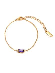 1pc Elegant Bracelet, Women's Jewelry, S925 Sterling Silver Minimalist Chain Bracelet, Exquisite Jewelry, Friendship Gift For Sister - Gold - View 21