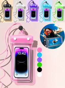 Mobile Phone Waterproof Bag, Swimming Supplies, Diving Supplies, Outdoor Supplies,Waterproof Phone Pouch, Waterproof Phone Lanyard Case With I Phone 16/15/14/13/12 Pro Max Up To 8.3", Phone Dry Bags For Vacation Beach Pool Kayak Cruise Travel Essentials
