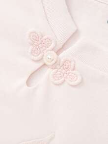 Balabala 女孩刺繡短袖T恤，優雅傳統風格 - 粉紅 - 查看 6