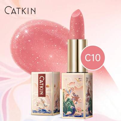  CATKIN 闪亮润色唇膏，变色唇膏，超级保湿天然唇部滋养霜，富含维生素E，滋养干裂双唇 C10 Venus