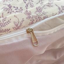 1 件柔软舒适的小碎花双层纱布羽绒被套，可机洗，简约风格 - 彩色 - 查看 11