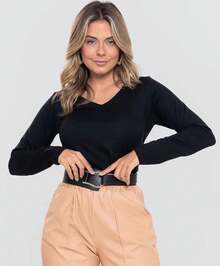 Women Blouses - Black - View 8