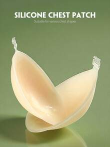 Light Apricot Silicone Push Up Sticky Bra Nipple Cover Boob Pads Invisible Backless Strapless Bra For Women Suitable For Dress - Apricot - View 3