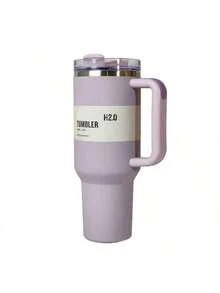 STANLEYSINCE 1913 40 Oz Stainless Steel Tumbler Double Wall Vacuum Insulated Portable Drinking Cup Travel Iced Coffee Mug Summer Drinkware With Handle And Straw, Perfect For Travel, Home, Office, Gift, Ice Drinks And Hot Drinks - 40oz - 查看 14