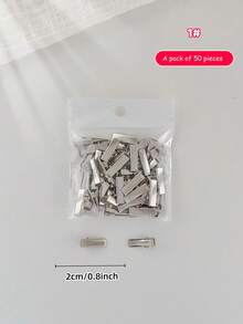 12/20/50 chiếc/gói, Nhiều kích cỡ kẹp cá sấu kim loại, Phụ kiện tóc DIY thủ công sáng tạo, Vật liệu kẹp tóc, Kẹp vàng và bạc, Kẹp tóc kẹp móng vuốt - Màu sắc hình ảnh - Xem 3