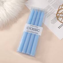 25cm(Approx.10in) / 20cm(Approx.8in) Minimalist Vertical Stripe Candles, Red/White/Blue/Green/Purple/Gray/Yellow/Orange/Pink/Black/Rose Red, Colored Candles, 8 Hours Burning Time/Pc, Geometric Striped Design, Suitable For Home Decor, Wedding, Gifts, Parties, Unscented Candles, Romantic Decorations, All Season - Multicolor - View 14