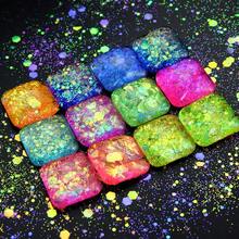 50g Iridescent Hexagon Glitter Flakes For Resin Crafts, Aurora Sequins Epoxy Resin Fillers For DIY Nail Art, Jewelry Casting Supplies - Multicolor - View 5