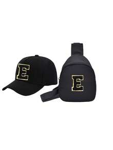 2pcs Kids Baseball Cap With Mini Pouch, Boys/Girls Camping Hat, UV Protection, Strap, Bucket Hat, Suitable For 1-3 Years Old Children - Black - View 10