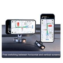Car Mobile Phone Stand Strong Magnetic Car Holder 720° Foldable Round Bracket Support For Universal Phones Mount Holders In Car - Multicolor - View 5