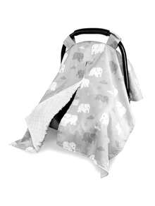 Canopy de siège auto pour bébé, Couverture d'allaitement multi-usage, Canopy de siège auto pour nouveau-né, Pare-vent pour siège auto, Doublure en fausse fourrure à pois, Couverture d'allaitement, Cadeau de naissance pour nouveau-né, Toutes saisons - Multicolore - Voir 13