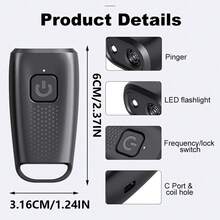 狗狗防吠器 - 专业训犬工具，配备 3 个超长射程发射器 - 狗狗防吠装置 - 室内外适用 - 电击止吠项圈替代品 - 彩色 - 查看 9