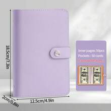100pcs Envelope Budget Challenge Loose Leaf Binder, Money Saving Binder, Multi-Function Loose Leaf Storage Organizer Pouch, Portable,Back To School,School Supplies - Multicolor - View 16