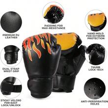 Boxing Gloves Punching Mitts Kick Pack Set For , Boxing Mitts Focus Pads - Red - View 3