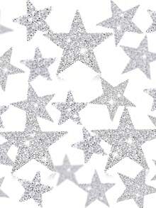 8pcs Embroidered Star Patches, Multi-Size Adhesive Star Patches, Resin Rhinestone Star Shape Stickers, Decorations For Valentine's Day(Random Size) - Multicolor - View 5