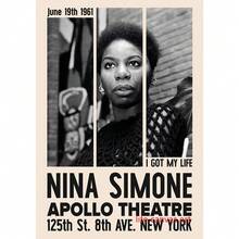 1 件无框墙面艺术海报流行复古音乐爵士音乐会 Nina Simone/Miles Davis/Louis Armstrong 歌手艺术海报帆布画艺术印刷家居装饰可选框架 - 彩色 - 查看 37
