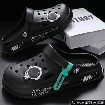 Men's & Women's Comfortable Clogs With Charms, Thick Sole Garden Shoes Couple Non-Slip Sandals Lightweight Hole Clogs Closed Toe Slip-On Slides Slippers For Indoor OutdoorBeach Pool, Digit Version 2025 Or 2025 Random