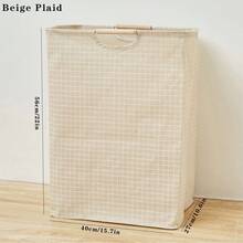 1pc Foldable Laundry Basket - Large Capacity Space-Saving Collapsible Hamper With Handles For Clothes, Towels & Toys Storage - Perfect For Bathroom, Dorm, Family, Bedroom, Laundry Room Organization And Storagelaundry Hamper,Washing Basketbathroom Organizer,Basket,Storage Basket,Foldable Laundry Basket - Multicolor - View 8