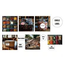 Thermal Sticker Paper Thermal Paper Label Maker Paper Label For Small Business Multi-Purpose For M110 M221 M200 M220 Printer Multisize 30/40/50/80mm Black On White Thermal Label Printer Stickers Pocket Labeling Maker - Multicolor - View 8