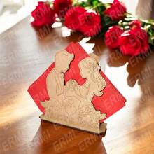 MDF Wedding Napkin Rings, 10 Pieces - 婚禮7 - 查看 2