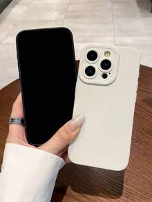 Bộ 2 ốp lưng điện thoại silicon lỏng màu trơn, mờ, cắt chính xác, thiết kế phủ toàn diện, bảo vệ camera, tương thích với các dòng 15/16/14/12mini/SE2020/13PROMAX/16PRO/16PROMAX/16E, chống nước, chống sốc, chống rơi, chống trầy xước. - Nhiều màu - Xem 3