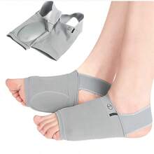 1 -2pairs Arch Support Socks, Elastic Strap On The Heel,Orthopaedic Support Arch Pads For Pain Relief ,Bandaged Arch Socks(Gray) - Multicolor - View 5