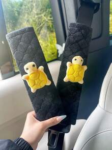 Cute Turtle Car Seat Belt Covers, Soft Anti-Chafe Shoulder Protector - Turtle Shoulders - View 6