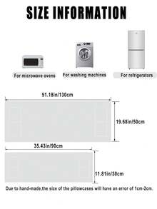 1pc Simple "Sweet Home" Black Text Design Microwave, Washing Machine, Refrigerator Dustproof Cover, Multi-Functional