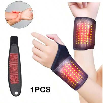 LOTANK 1pc Of Self Heating Magnetic Relaxation Wristband For Hand Relaxation Compression Warmth Fitness Weightlifting And Fixed Wristband Gym Accessories