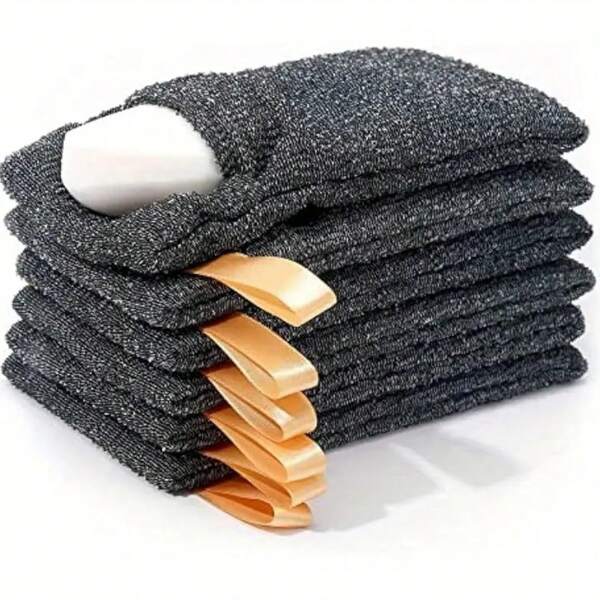 6pcs Nylon Drawstring Soap Bag Home Wash Face Bath Bath Soap Foaming Net Handmade Cleansing Foaming Net Bag