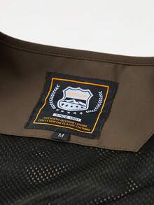 سترة صيفية رجالية عالية الجودة موديل 2025، بتصميم جيوب متعددة بألوان سادة، مناسبة للصيد والأنشطة الخارجية والتنزه، ذات جيوب كبيرة الحجم - قهوة بني - مشاهدة 6