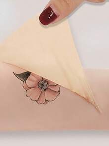 5pcs Waterproof Tattoo Cover Up Stickers, Ultra-Thin Design, Suitable For Light, Dark And Other Skin Tones - Camel - View 4