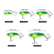 5pcs Multi-Color Metal Rattlesnake Vib Lures With Hooks, Hardbaits For Long-Range Sea Fishing