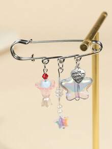 1pc Fringe Pendant Brooch, Bag Charm, Pants Waist Clip - one-size - View 3