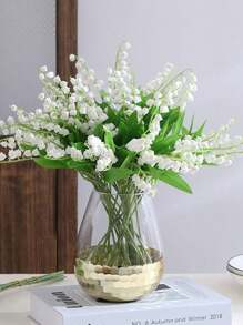 6/12 Stücke künstliche Blumen Windspiele Orchidee Hochzeitsstrauß zum Festhalten, Familie Garten Hochzeitsfeier Büro Dekoration Hochzeitsdekoration Braut Blumen zum Festhalten