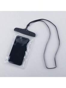 1pc Transparent Waterproof Phone Pouch, Suitable For Various Phones, Waterproof, Can Take Photos And Use Touch Screen - A - View 1