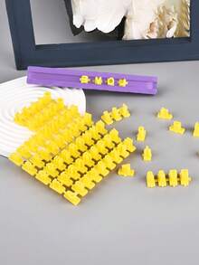 Non-Stick Silicone Alphabet Stamp Mold - DIY Craft Kit With Letters/Numbers For Clay Jewelry, Homemade Cards, Teens Adults Craft Night - Creative Fun Embosser Tools