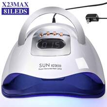 LIMEGIRL SUN X23MAX Nail Lamp With 81 LED Lights, High Power UV Gel Nail Curing Lamp, Professional Portable Nail Dryer For Salon And Home Use, Fast Drying, Hygienic Removable Base Plate, UV Manicure Light