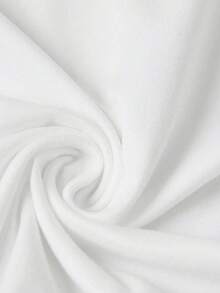 夏季时尚品牌：“@Webbing”图案 T 恤 - 白色 - 查看 5