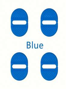 4pcs Car Door Lock Protector Covers, Carbon Fiber Car Door Handle Protectors, Scratch Guard Covers, Durable Synthetic Rubber, Oil-Rubbed Finish For Most Car Handles VW Nissan Chevrolet BMW Audi, Universal Car Door Accessory Protection Sleeve