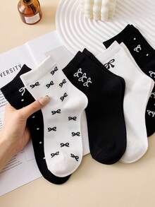 5 Pairs Bowknot Fabric Multipurpose Bows, Minimalist And Practical - Multicolor - View 1