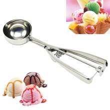 Stainless Steel Ice Cream Spoon; Ice Cream Scoop; Melon Baller; Fruit Spoon For Scooping Watermelon