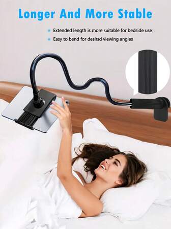 High-Quality Model Rotating Slouchy Person Stand Tablet Stand Cell Phone Tablet Spiral Bedside Stand Compatible With IPhone, Android Phone, Gift For Birthday, Family, Friends 360 Degree Rotating, Bed Slouchy Stand, Phone Holder 360° Rotation