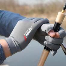 1 Pair Cooling Breathable Anti-Slip Fingerless Gloves, Touchscreen Fishing Gloves, Suitable For Fitness, Cycling, Driving, Rowing, Biking, Baseball, Badminton