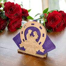 MDF Wedding Napkin Rings, 10 Pieces - 婚禮6 - 查看 2