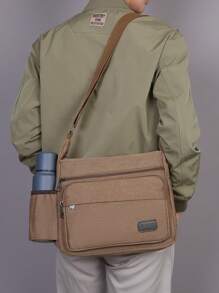 Bolso de hombro de gran capacidad y multicapa para hombre, nuevo bolso casual de viaje multicapa para negocios de hombre