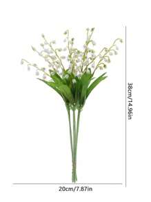 6/12 Stücke künstliche Blumen Windspiele Orchidee Hochzeitsstrauß zum Festhalten, Familie Garten Hochzeitsfeier Büro Dekoration Hochzeitsdekoration Braut Blumen zum Festhalten