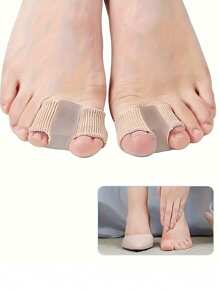 1/2/4/6/10pcs Toe Separators For Overlapping Toes - Comfortable Velvet Fabric, Ideal For Night & Home Use - Perfect Gift For Mother's Day