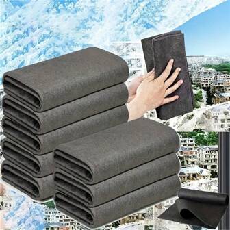5/10 pezzi di panni in microfibra ultra sottile - altamente assorbenti, senza striature - perfetti per il soggiorno, il bagno, la cucina e il cottage in vetro