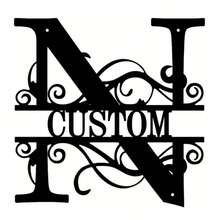 1 Fine Metal Art Logo - Personalized Last Name Logo, Name Design, Home Decoration With Custom Initials Thumbnail, Classic Style, Wall-Mounted Wall Art Decoration For Theme Parties, Perfect Heartfelt Gifts For Friends And Family